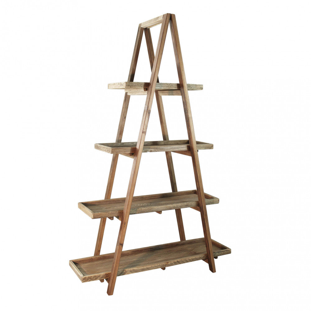 LIBRERIA CALLIE. Libreria in legno di pino riciclato Dimensioni: cm 120 x 43 x 183 h.