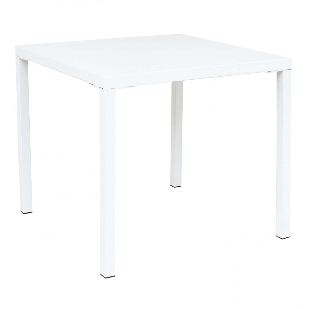 TAVOLO MANCHESTER 80 X 80 IMPILABILE. Metallo TORTORA, BIANCO, GRIGIO, TAUPE tubi 40 x 40 x 1 mm Verniciato a polvere Dimensioni: cm 80 x 80 x 73h. Arredo Giardino