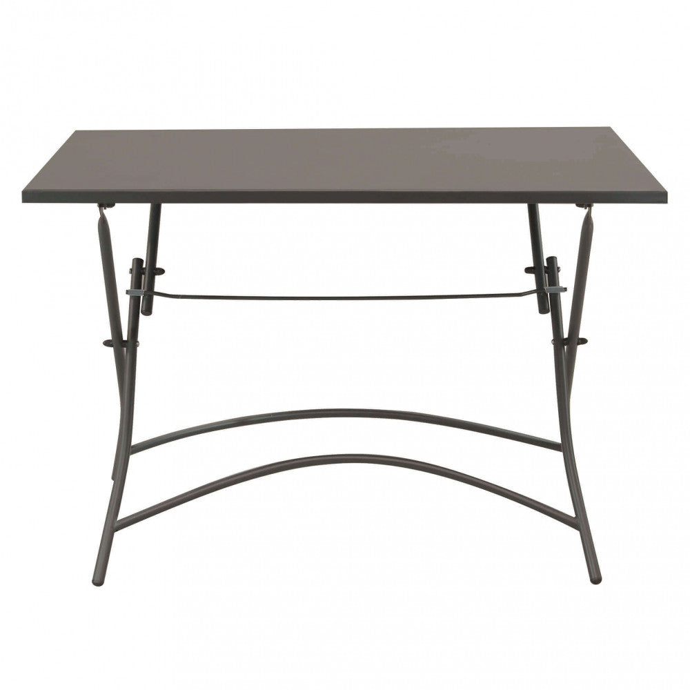 TAVOLO BRISTOL 110 X 70. Metallo TORTORA, BIANCO, GRIGIO, TAUPE, ROSSO o VERDE piano pieghevole, tubi ò 19 x 1,4 mm trattamento da esterno antiruggine in elettroforesi Dimensioni: cm 110 x 70 x 72 h. Arredo Giardino