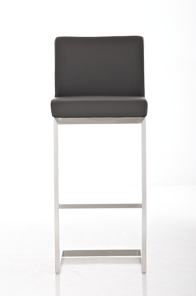 Sgabello Sass de Mura in similpelle marrone