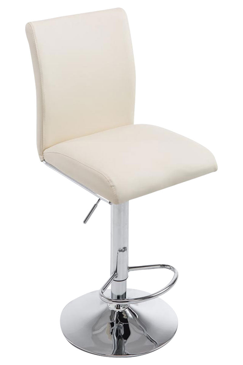 Sgabello Caglieron in similpelle crema