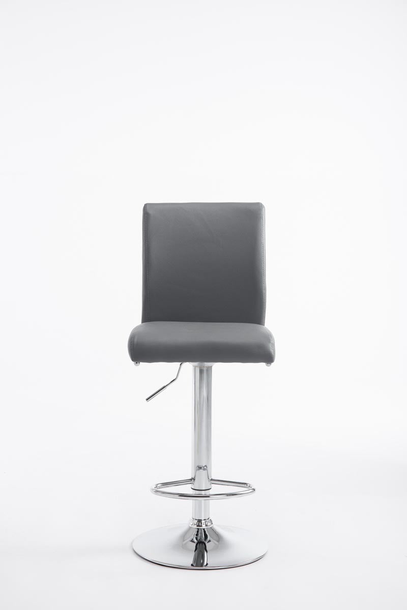 Sgabello Caglieron in similpelle grigio