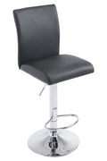 Caglieron stool in black faux leather