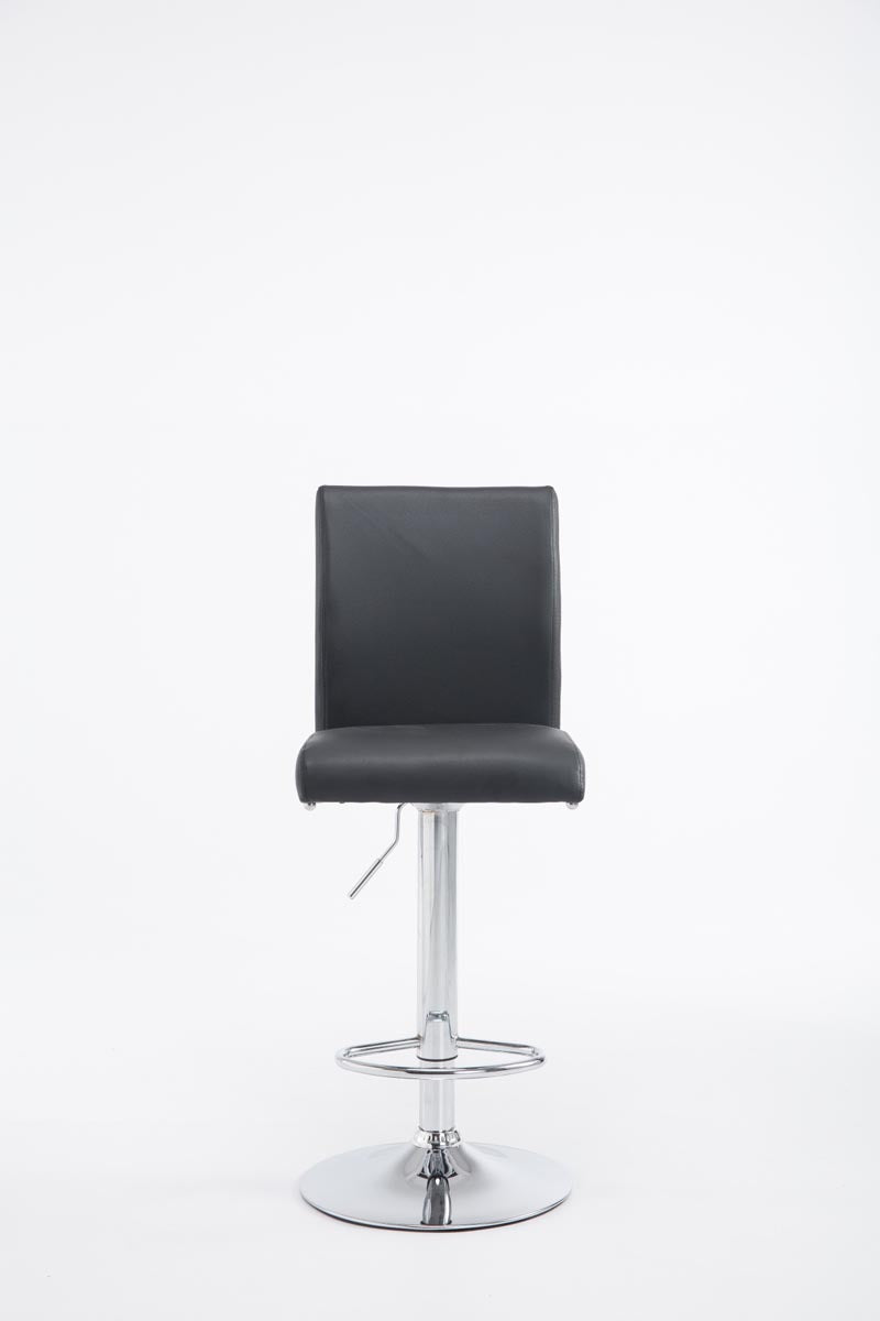 Caglieron stool in black faux leather