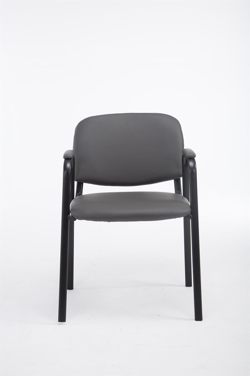 Sedia visitatore Civetta in similpelle grigio