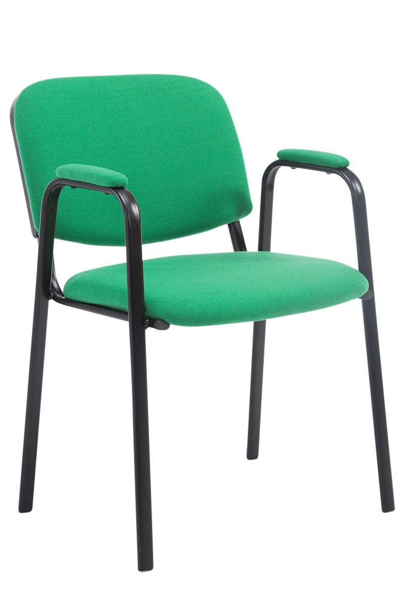 Sedia visitatore Civetta in tessuto verde
