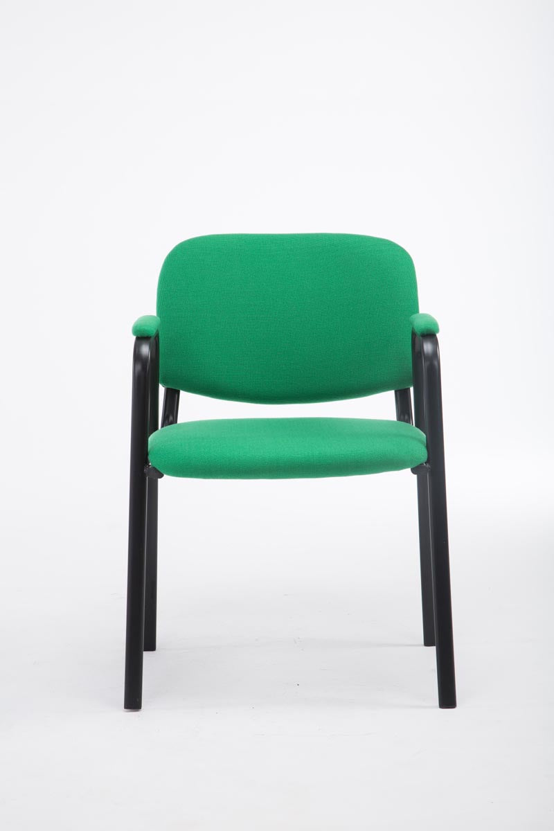 Sedia visitatore Civetta in tessuto verde