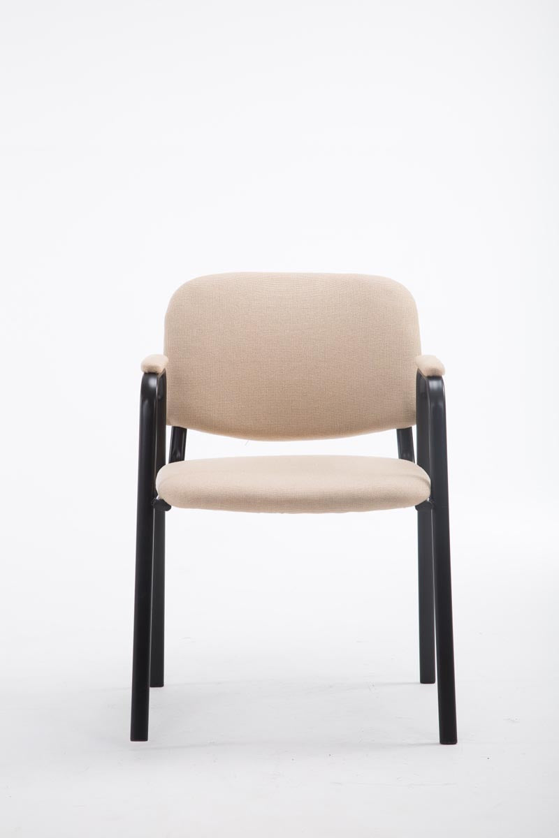 Civetta visitor chair in cream fabric