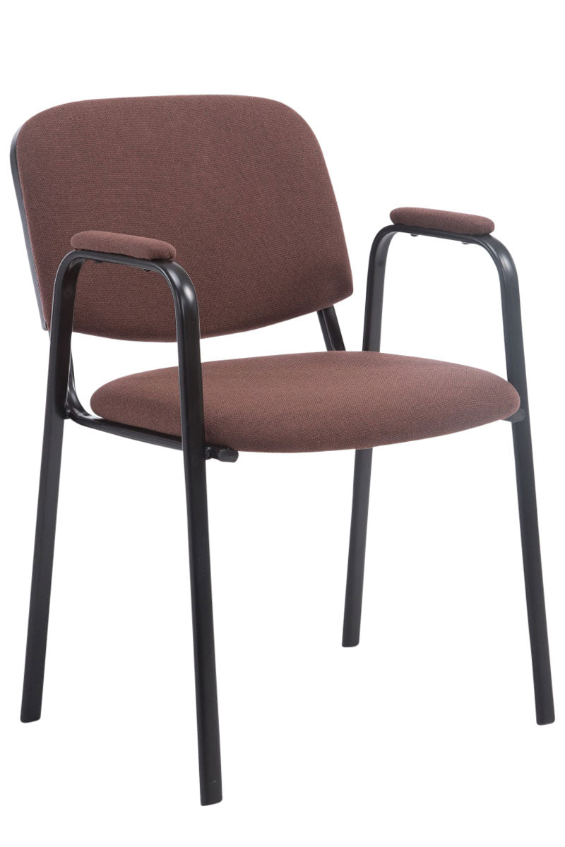 Sedia visitatore Civetta in tessuto marrone