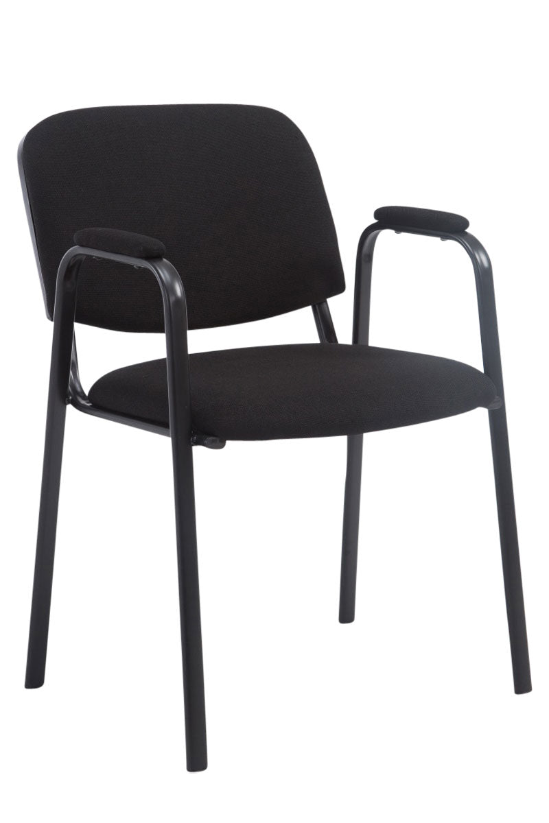 Civetta visitor chair in black fabric