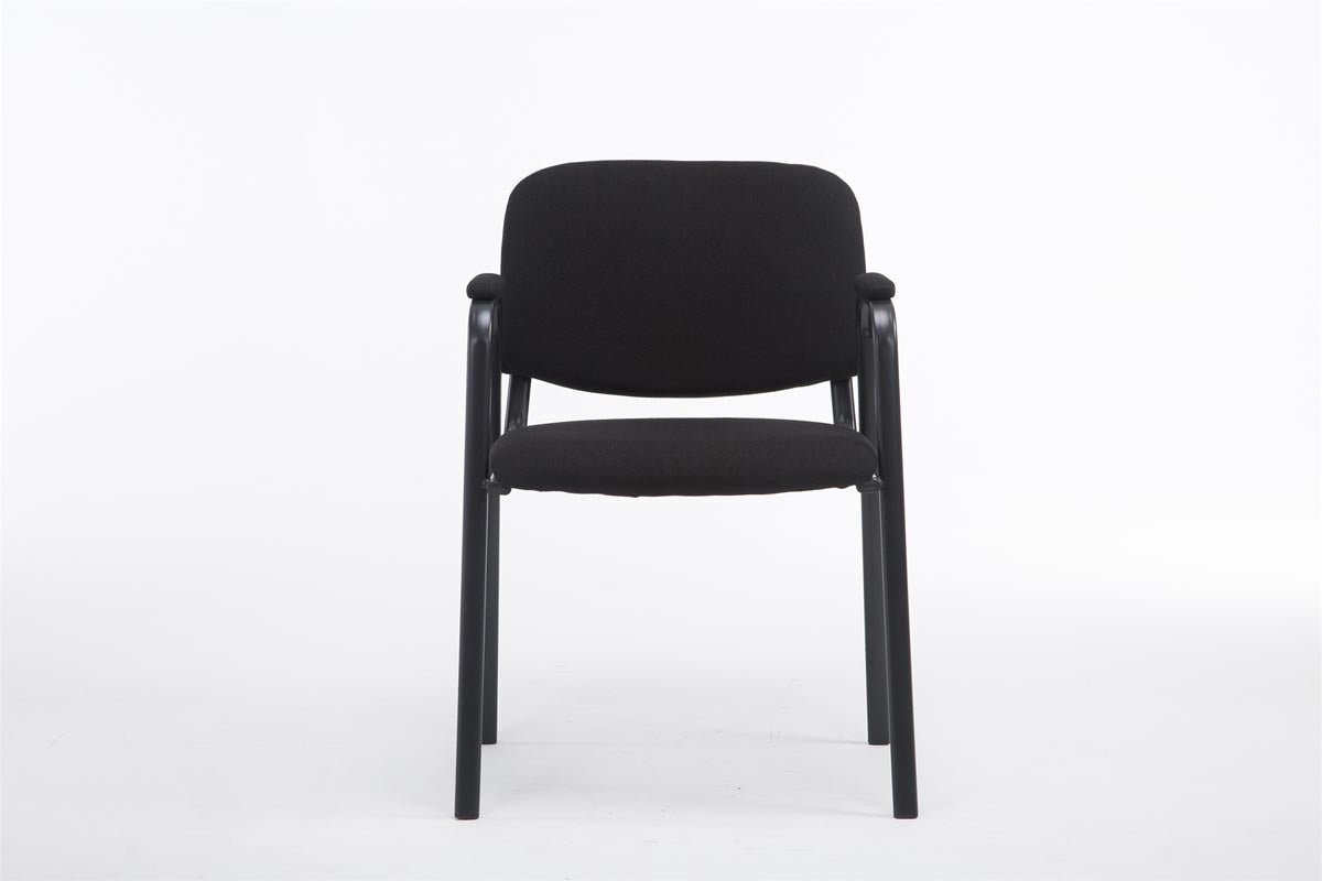 Civetta visitor chair in black fabric