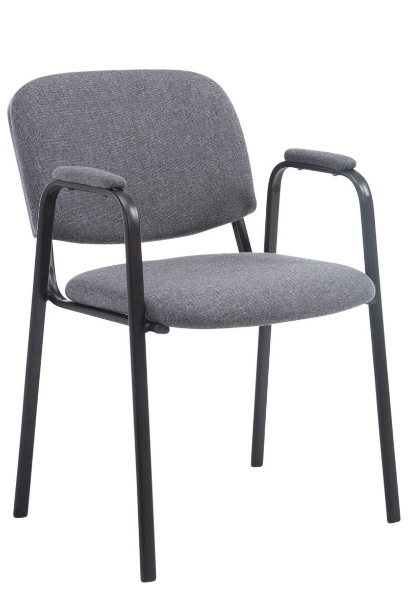 Sedia visitatore Civetta in tessuto grigio