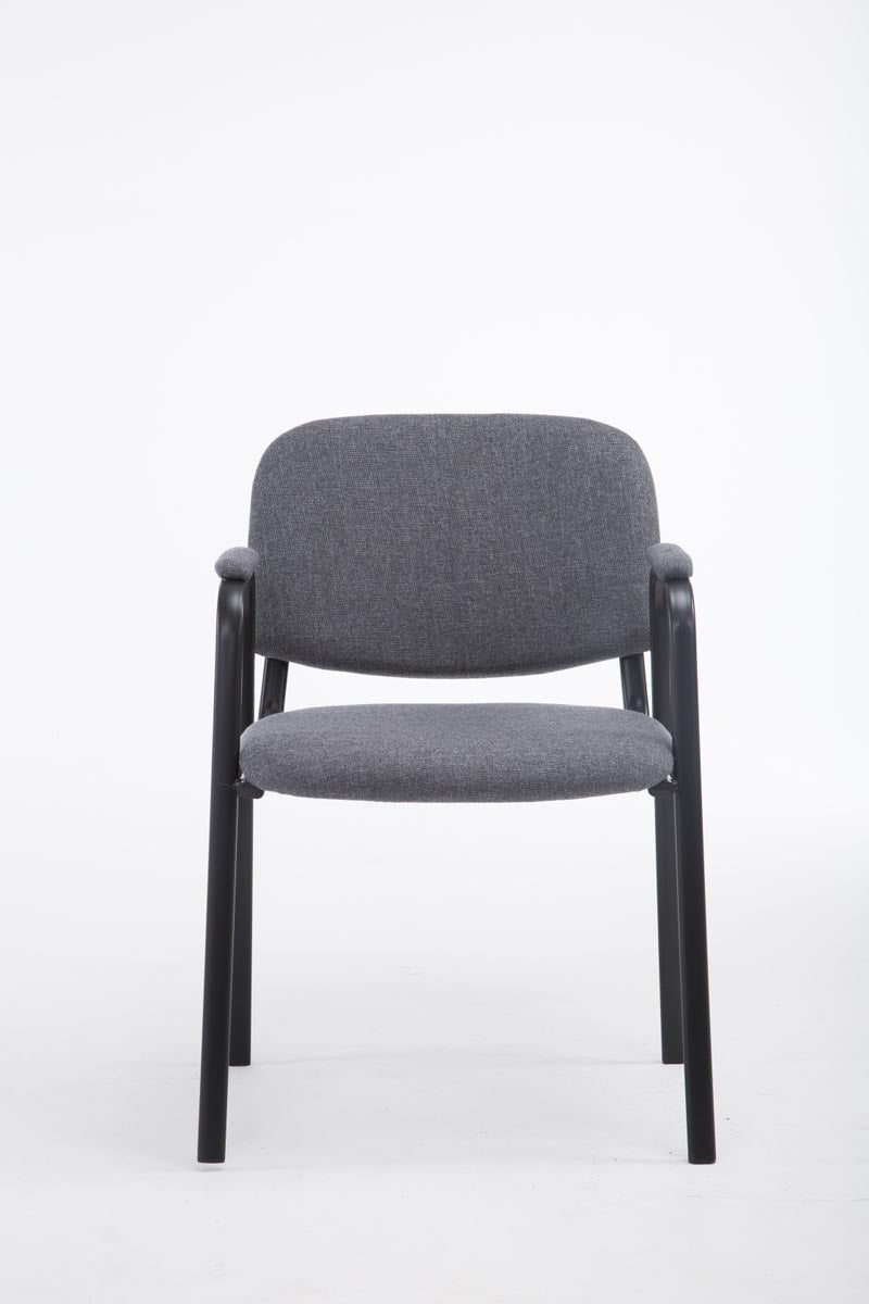 Sedia visitatore Civetta in tessuto grigio