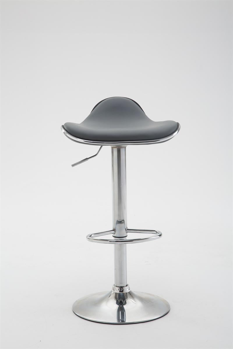 Sgabello Foscari in similpelle grigio