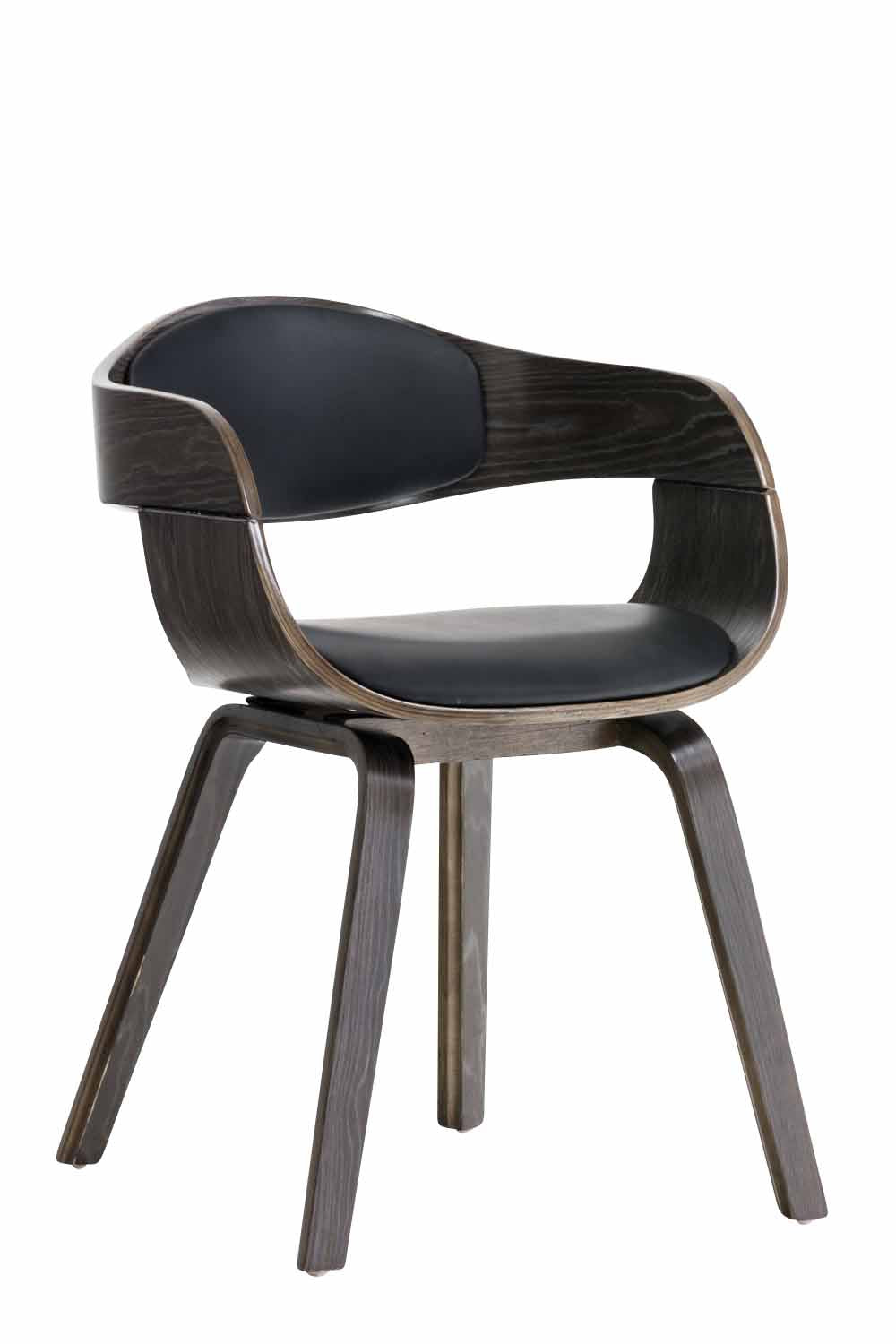 Sedia Arabba in Similpelle nero/grigio