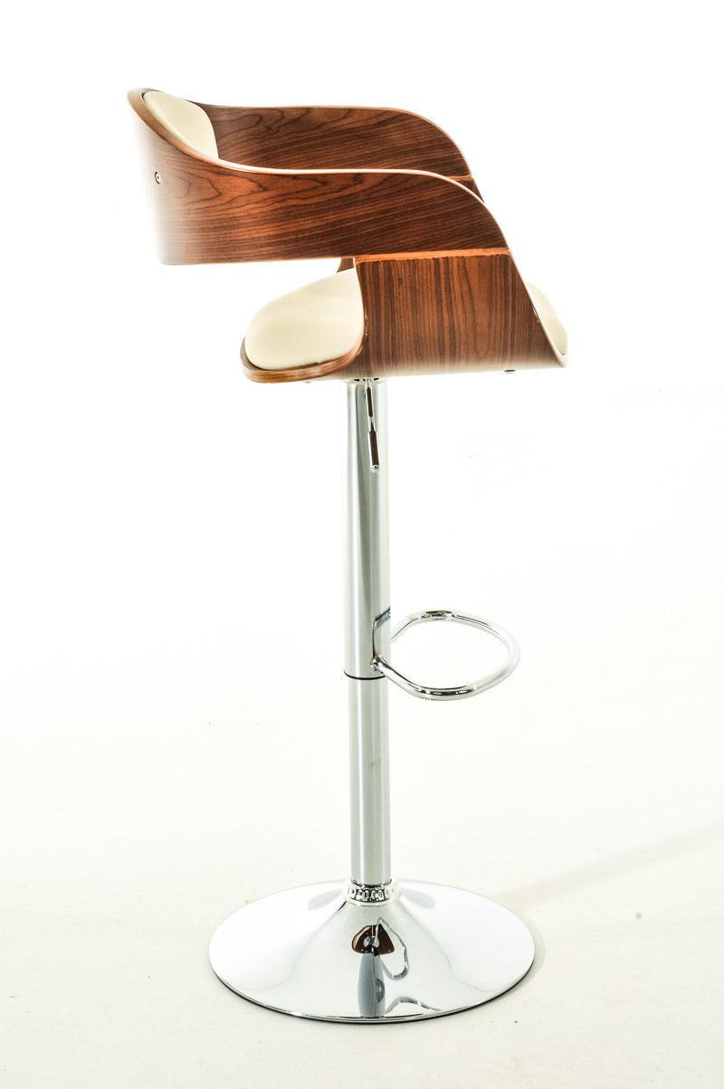 Set 2 Sgabelli Rétro Arabba in similpelle noce/crema