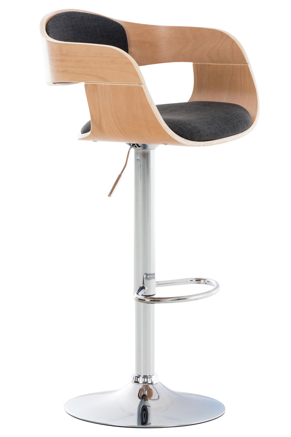 Arabba kitchen stool in natural/dark grey fabric