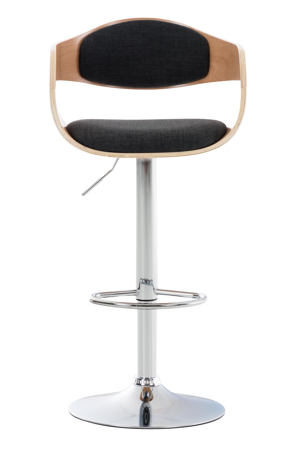 Arabba kitchen stool in natural/dark grey fabric