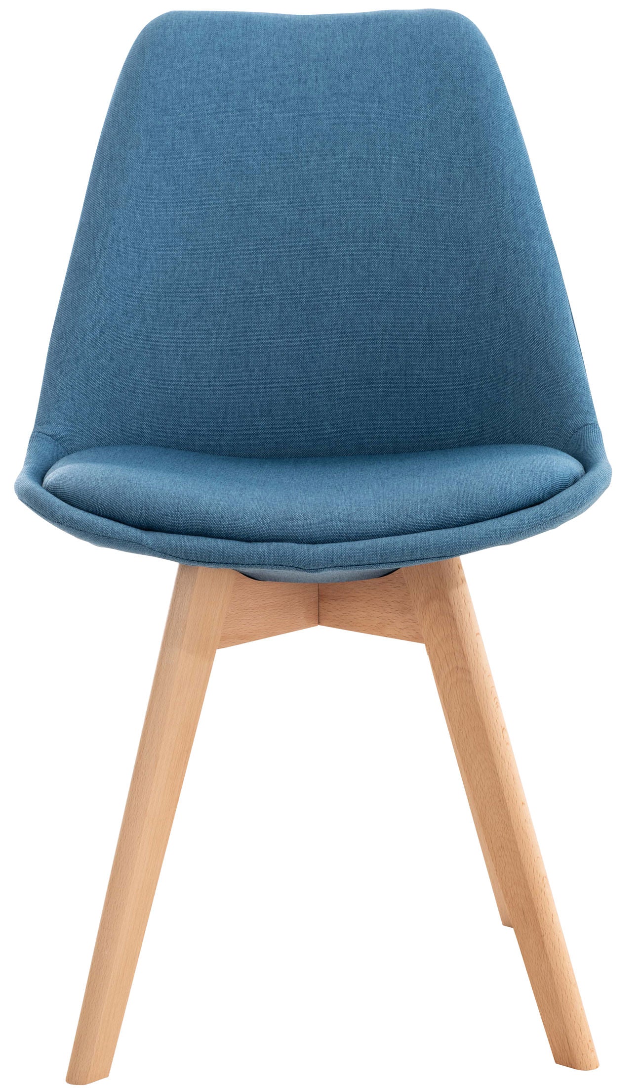 Misurina blue dining chair, in fabric