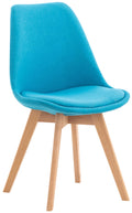 Turquoise Misurina dining chair, in fabric