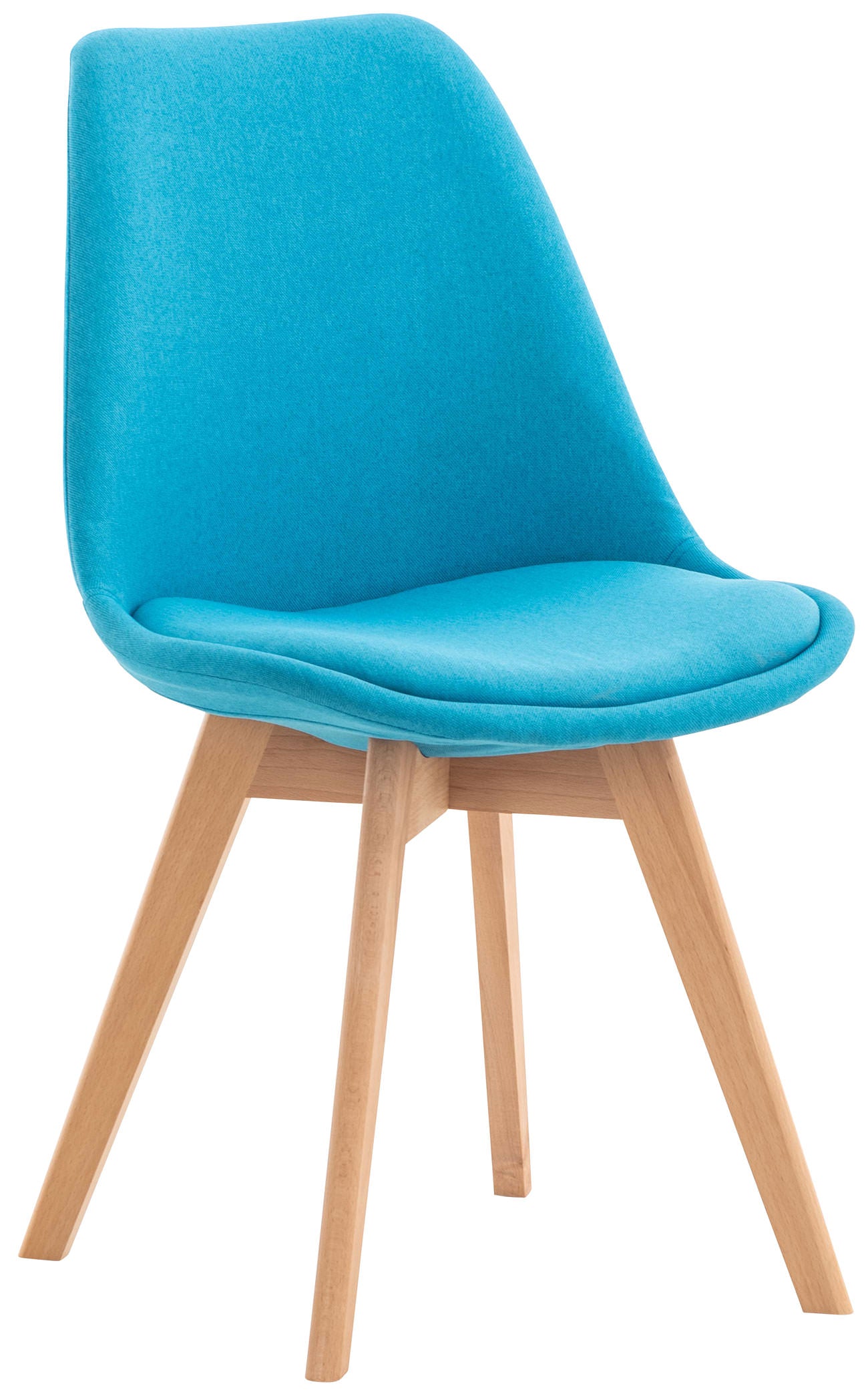 Turquoise Misurina dining chair, in fabric