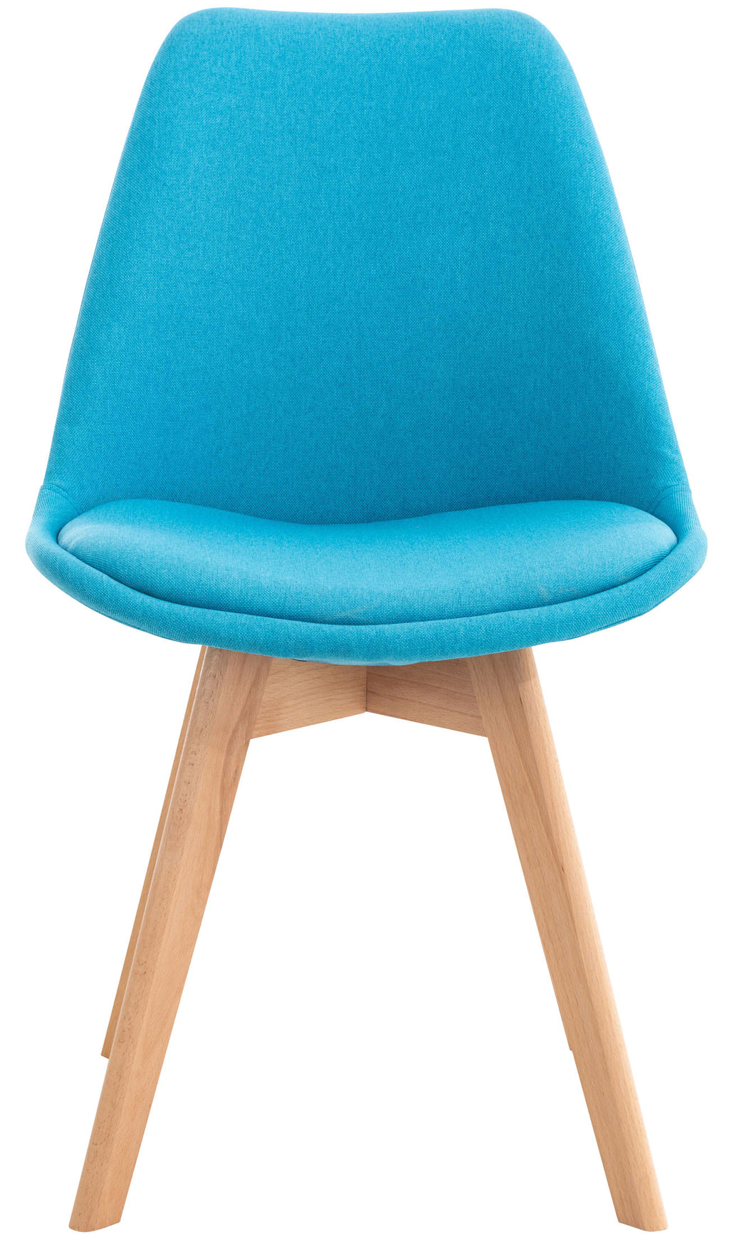 Turquoise Misurina dining chair, in fabric