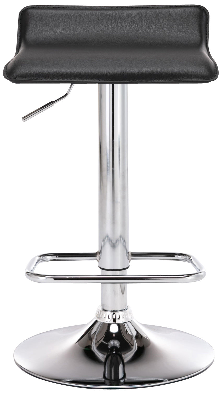 Pala Alta bar stool in black faux leather