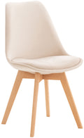 Sedia Pranzo Misurina beige, velluto