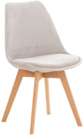Misurina Dining Chair, light grey, velvet
