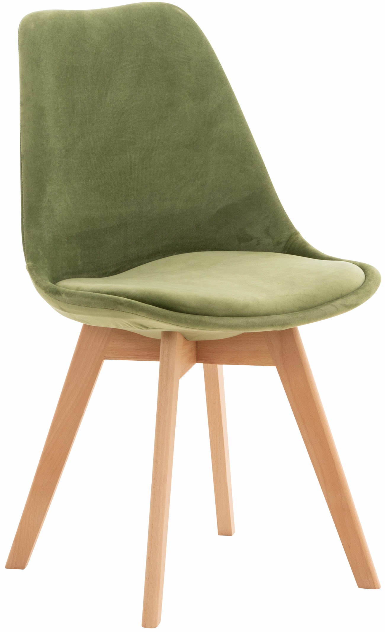 Misurina Dining Chair, light green, velvet