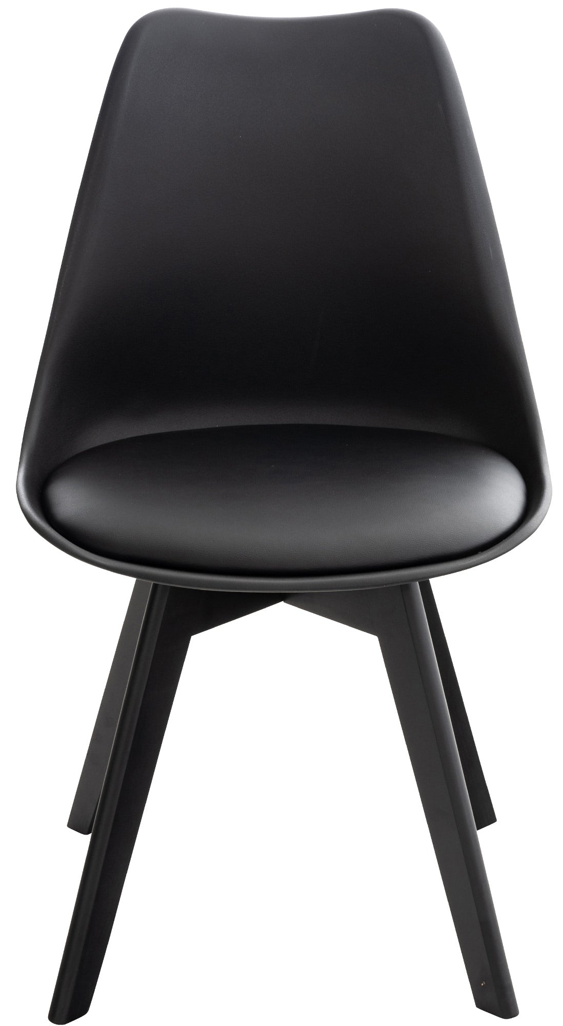 Sedia Pranzo Misurina nero/nero,Lampadastoffa