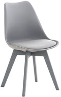 Sedia Pranzo Misurina grigio/grigio,Lampadastoffa
