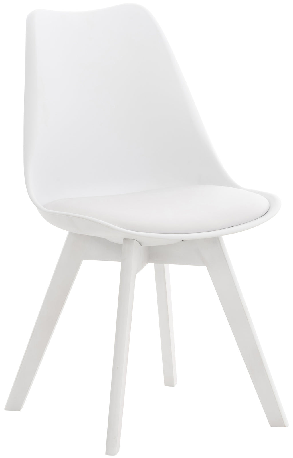 Misurina Dining Chair White/White, Fabric Lamp