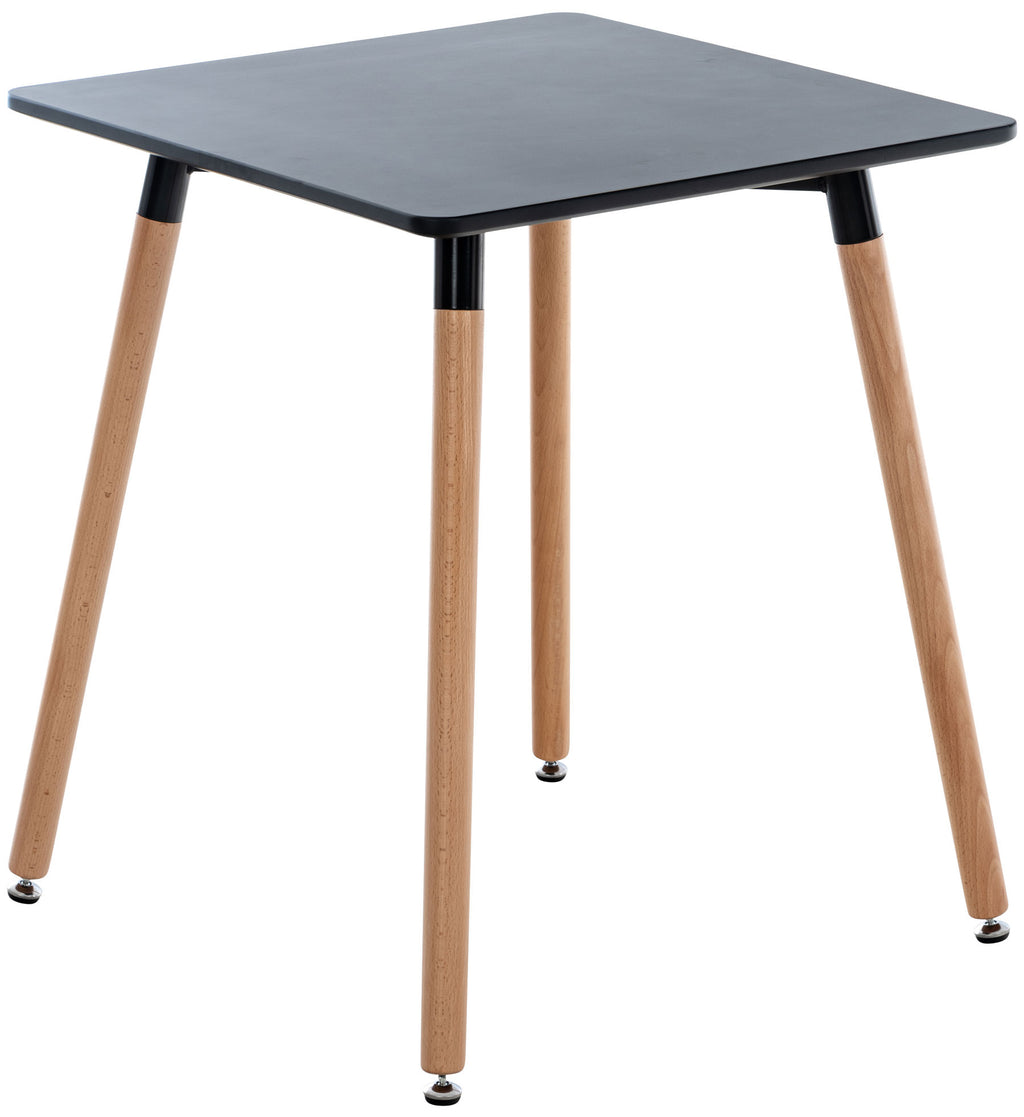 Comelico Black Square Kitchen Table, 60 cm