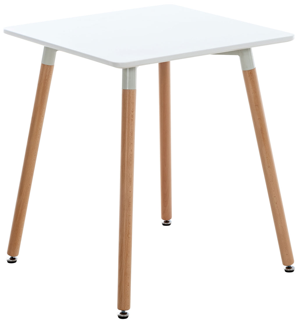 Tavolo Quadrato da Cucina Comelico bianco,60 cm