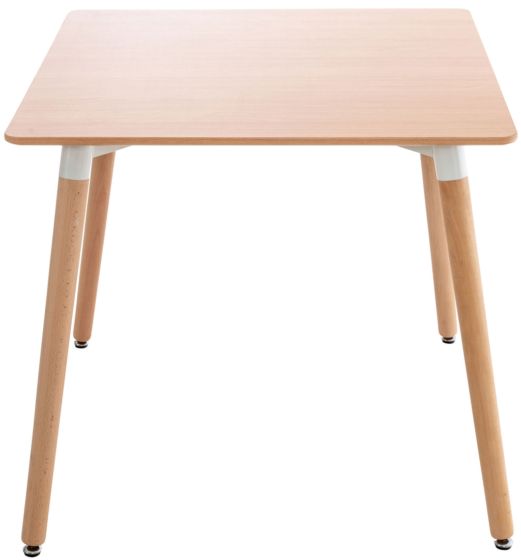 Comelico natural square kitchen table, 80 cm