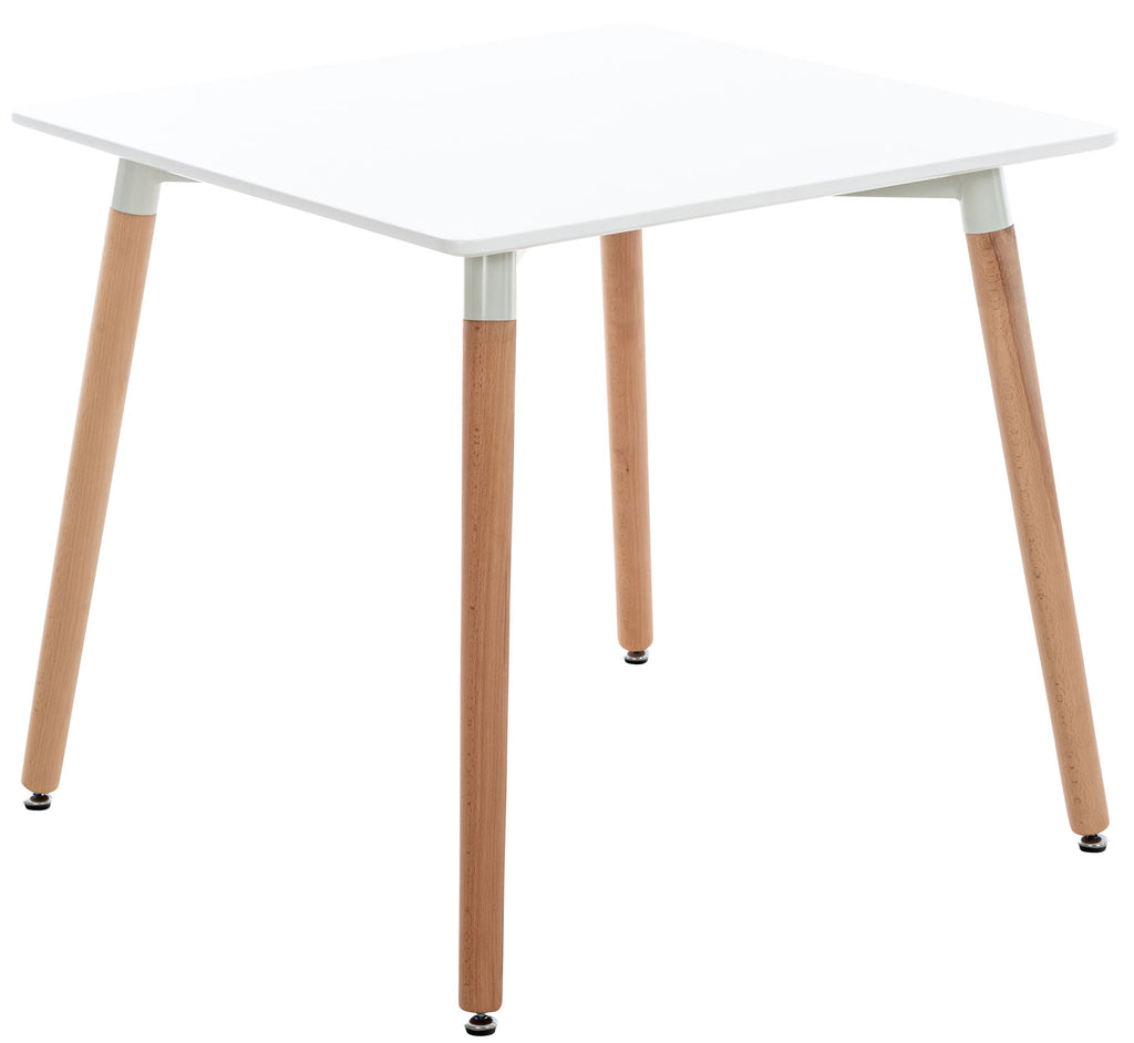 Tavolo Quadrato da Cucina Comelico bianco,80 cm