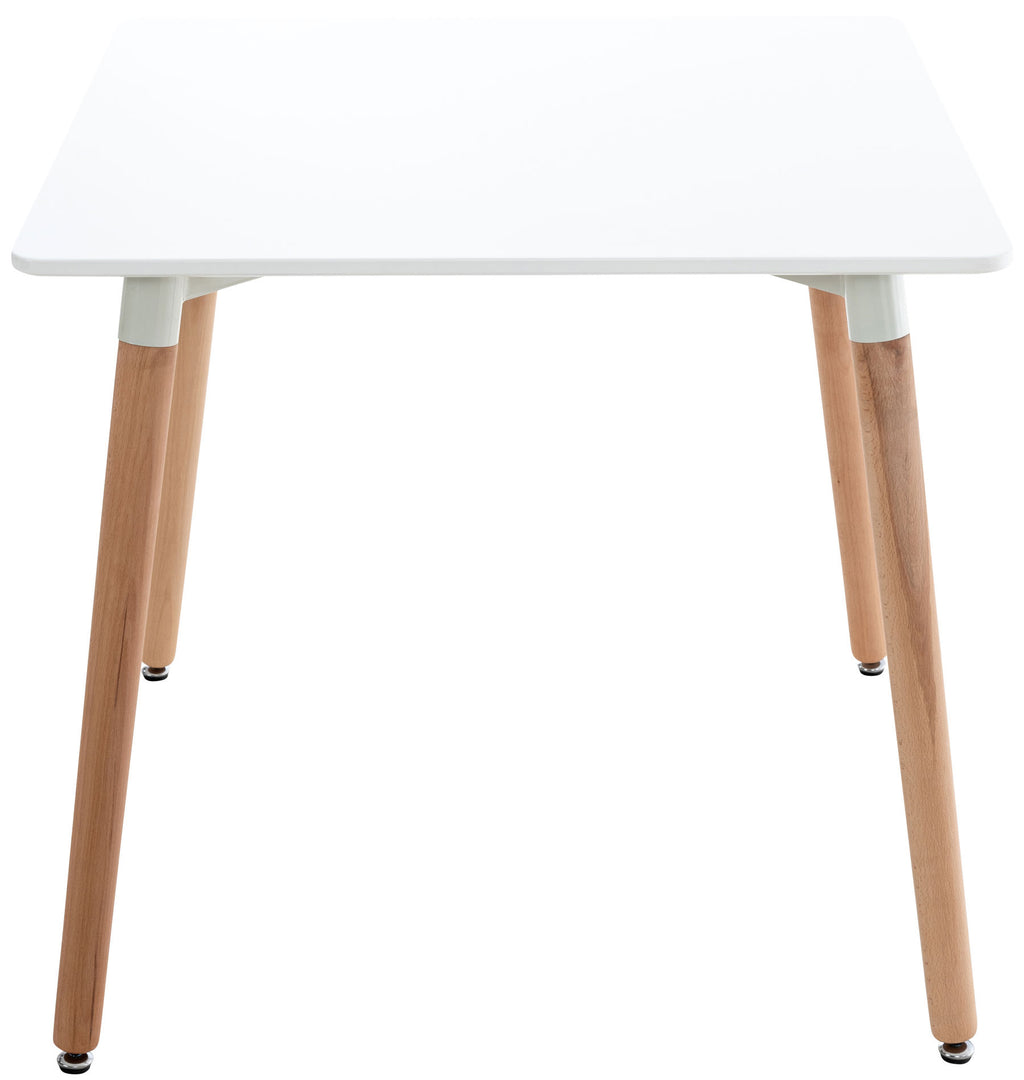 Tavolo Quadrato da Cucina Comelico bianco,80 cm