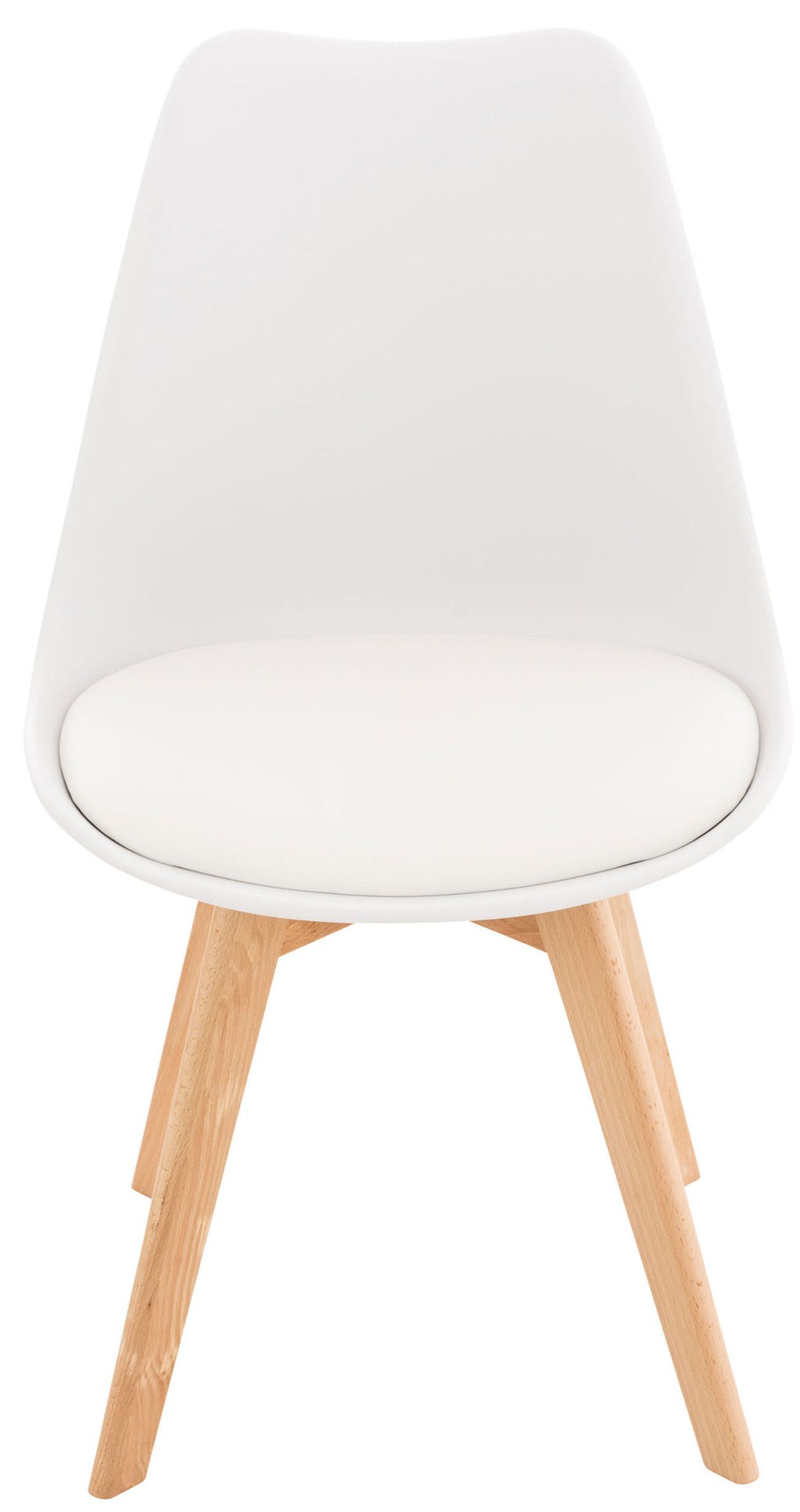 Set 4 Sedie Pranzo Misurina bianco,Lampadastoffa