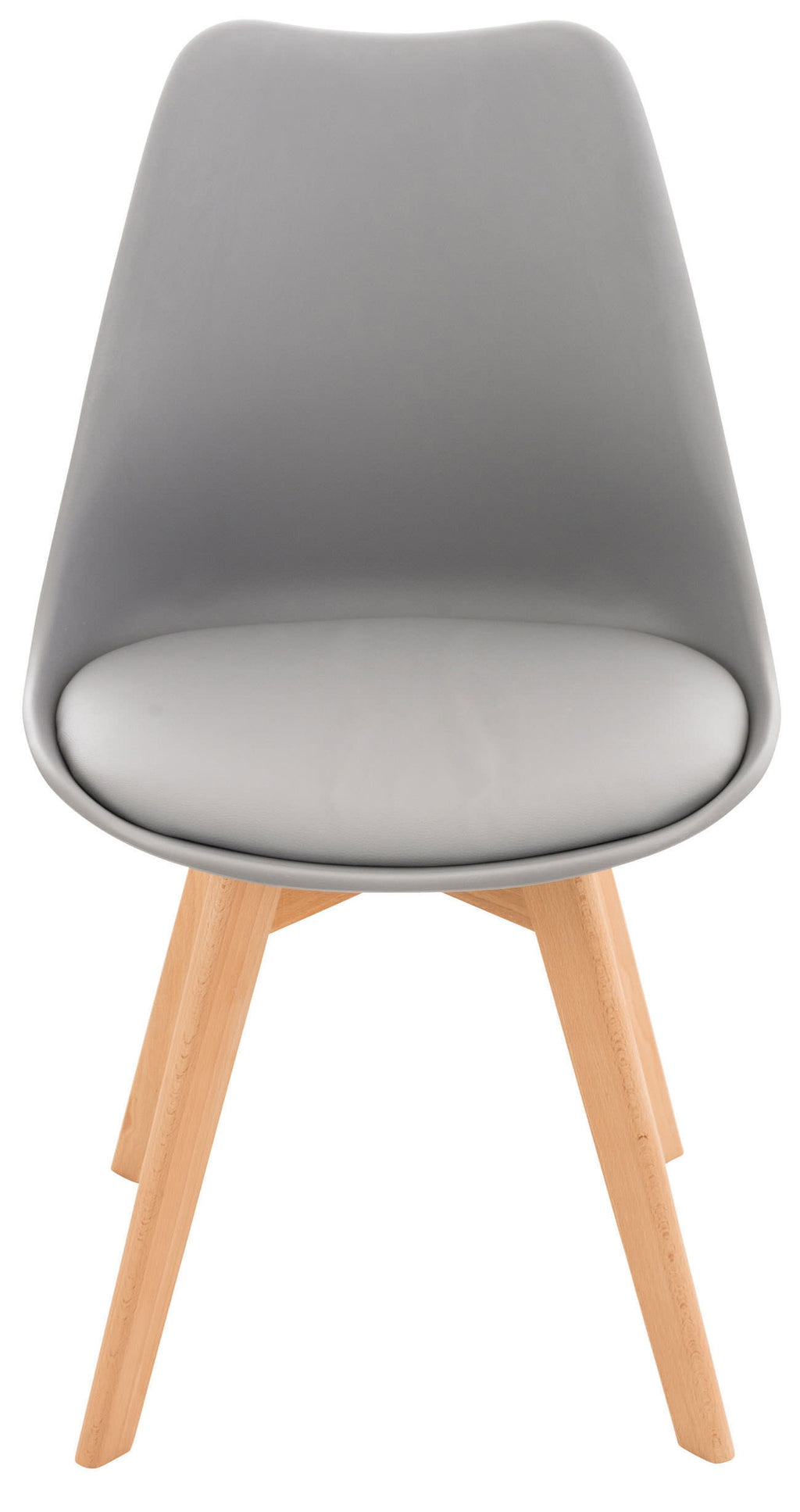 Set of 4 Misurina Dining Chairs, Grey, Fabric Lamp