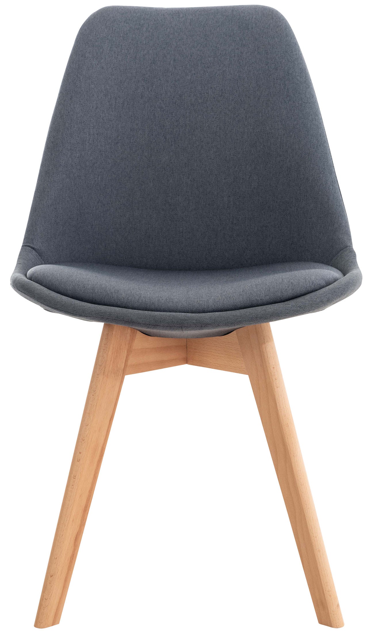 Misurina dining chair, dark grey, in fabric