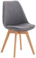 Misurina dining chair, grey, in fabric