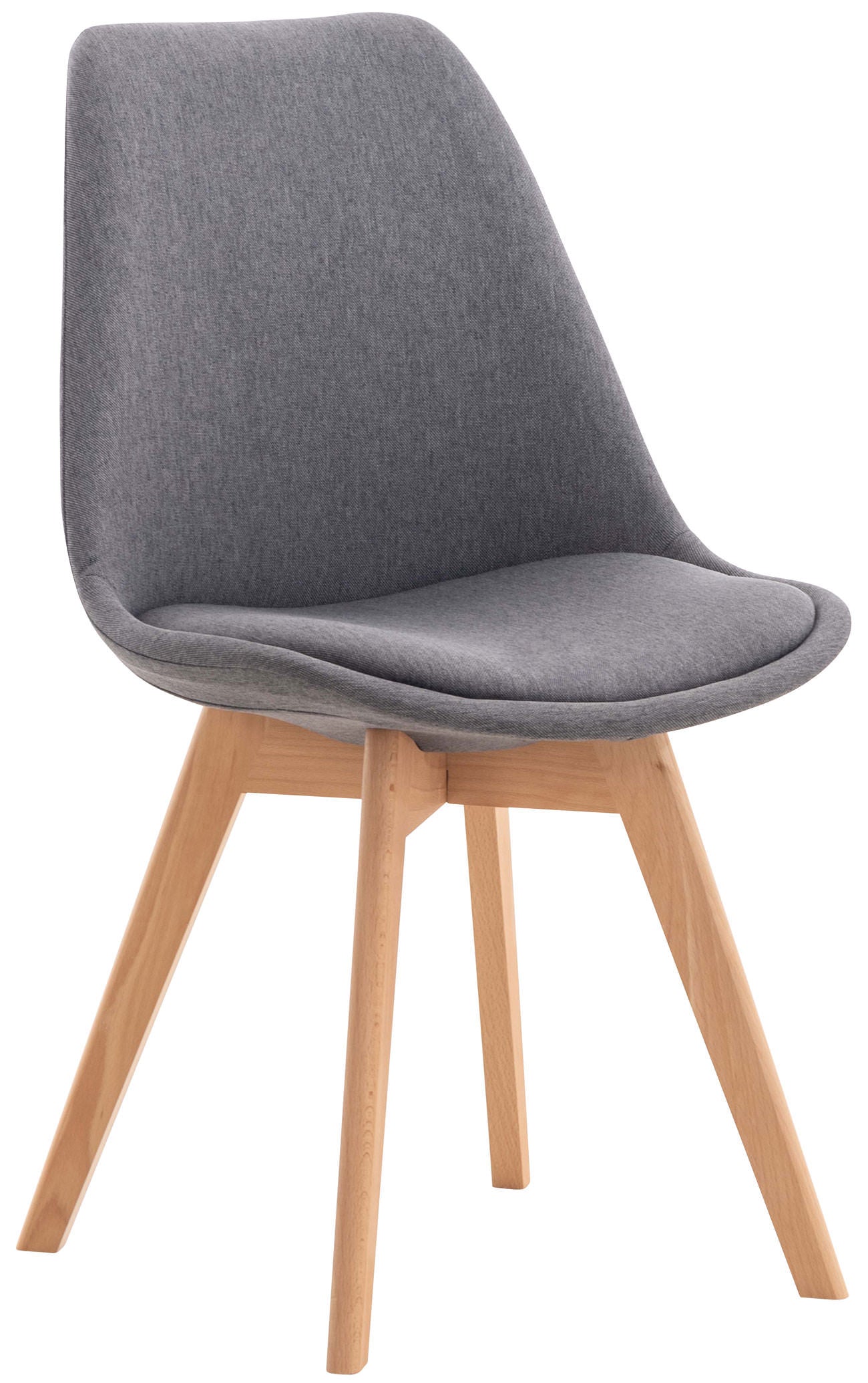 Misurina dining chair, grey, in fabric