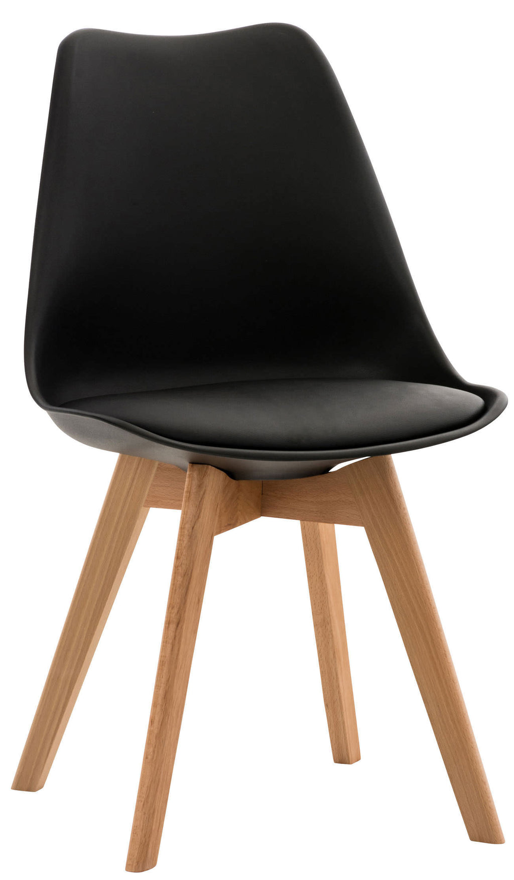 Sedia Pranzo Misurina nero,Lampadastoffa