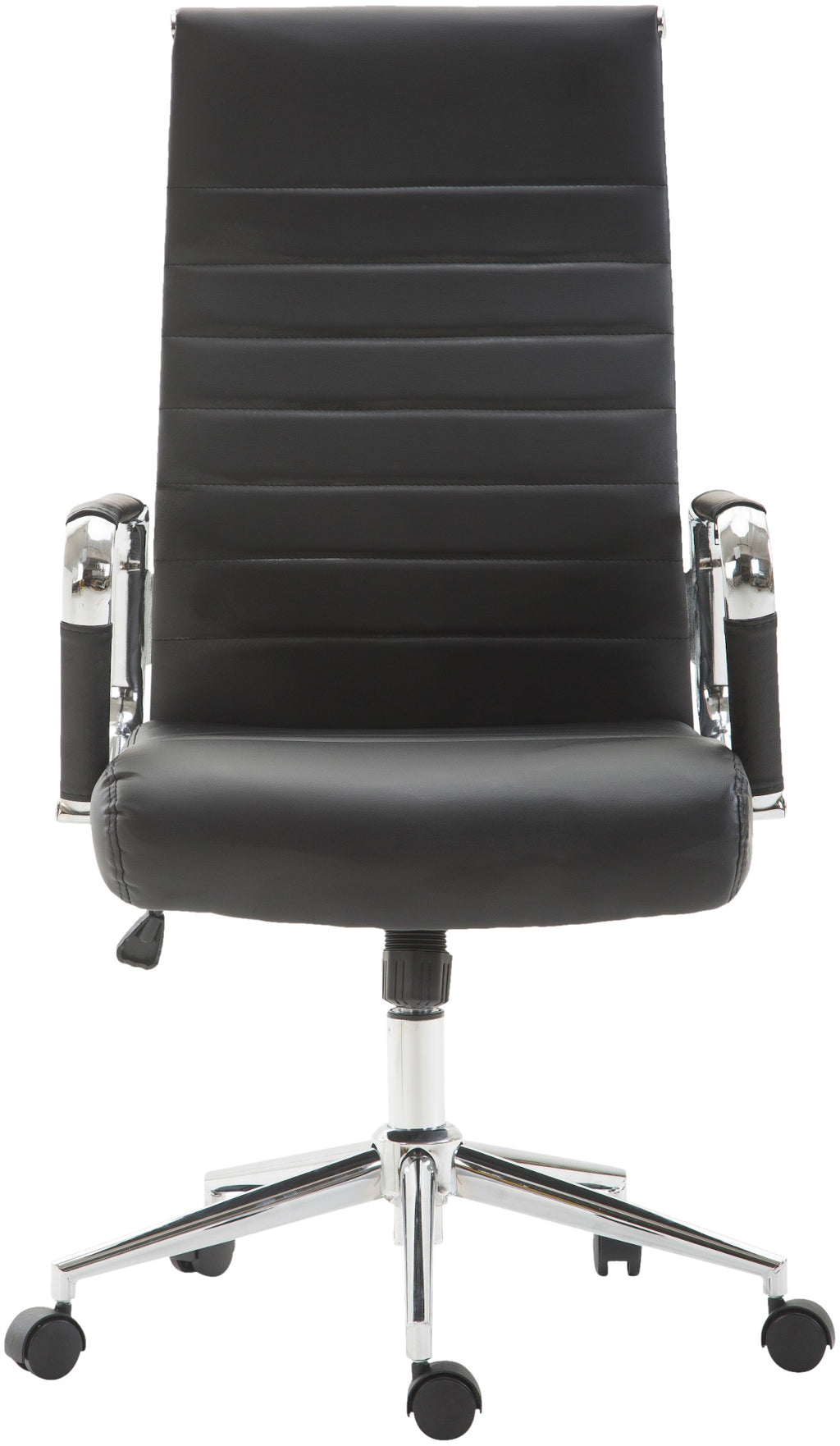 Basso Agordino office chair in black faux leather