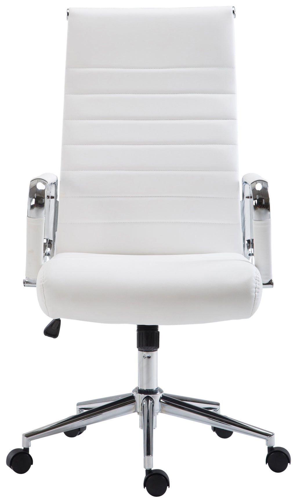 Sedia ufficio Basso Agordino in similpelle bianco
