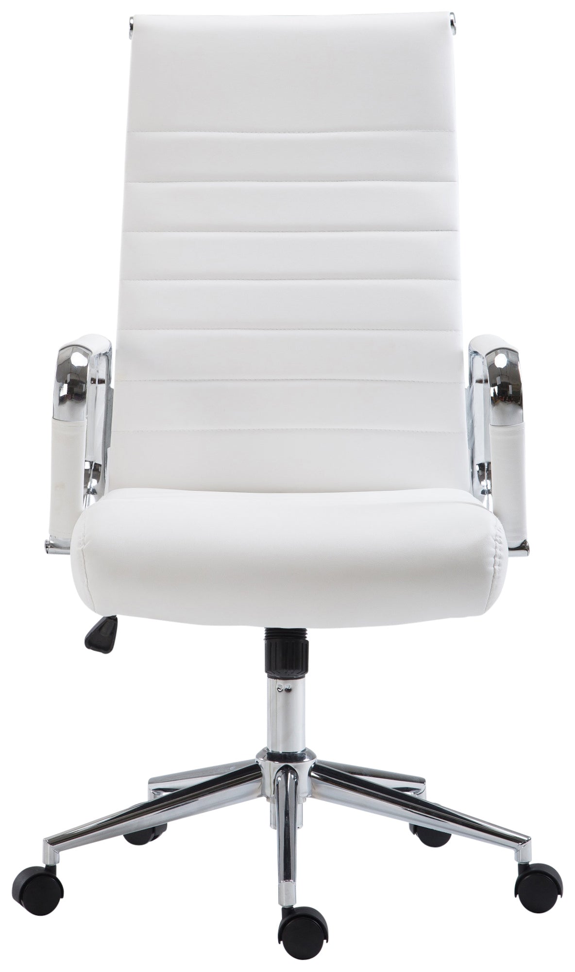 Sedia ufficio Basso Agordino in similpelle bianco