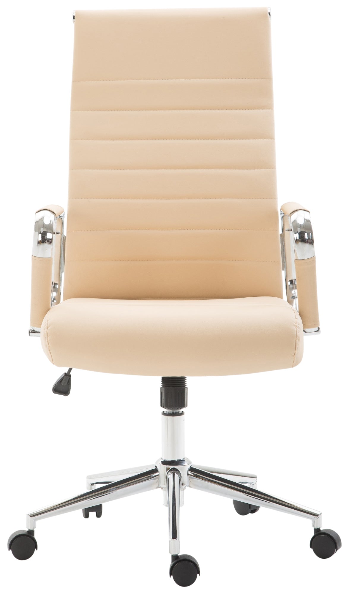 Basso Agordino office chair in cream faux leather