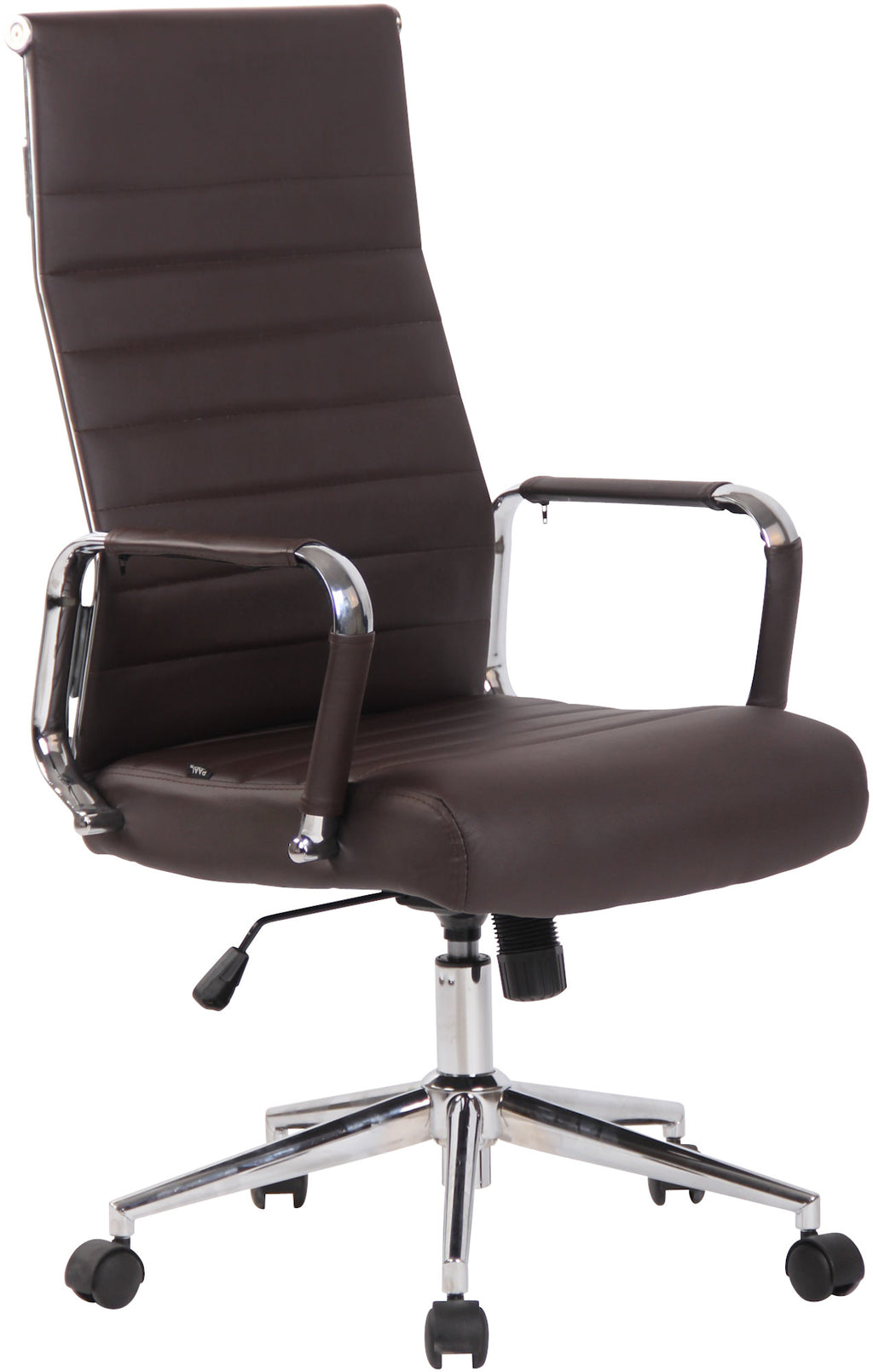 Basso Agordino office chair in brown faux leather