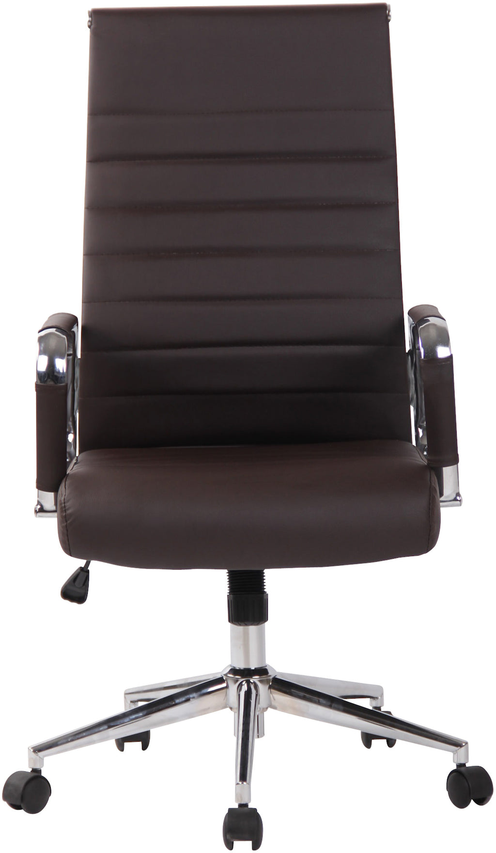 Basso Agordino office chair in brown faux leather